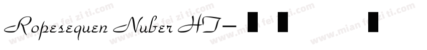 Ropesequen Nuber HT字体转换